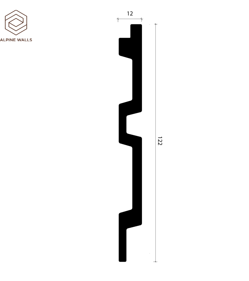 Декоративная панель Alpine Walls LineArt ECO0201W 290x1.2x12.2 — изображение 5